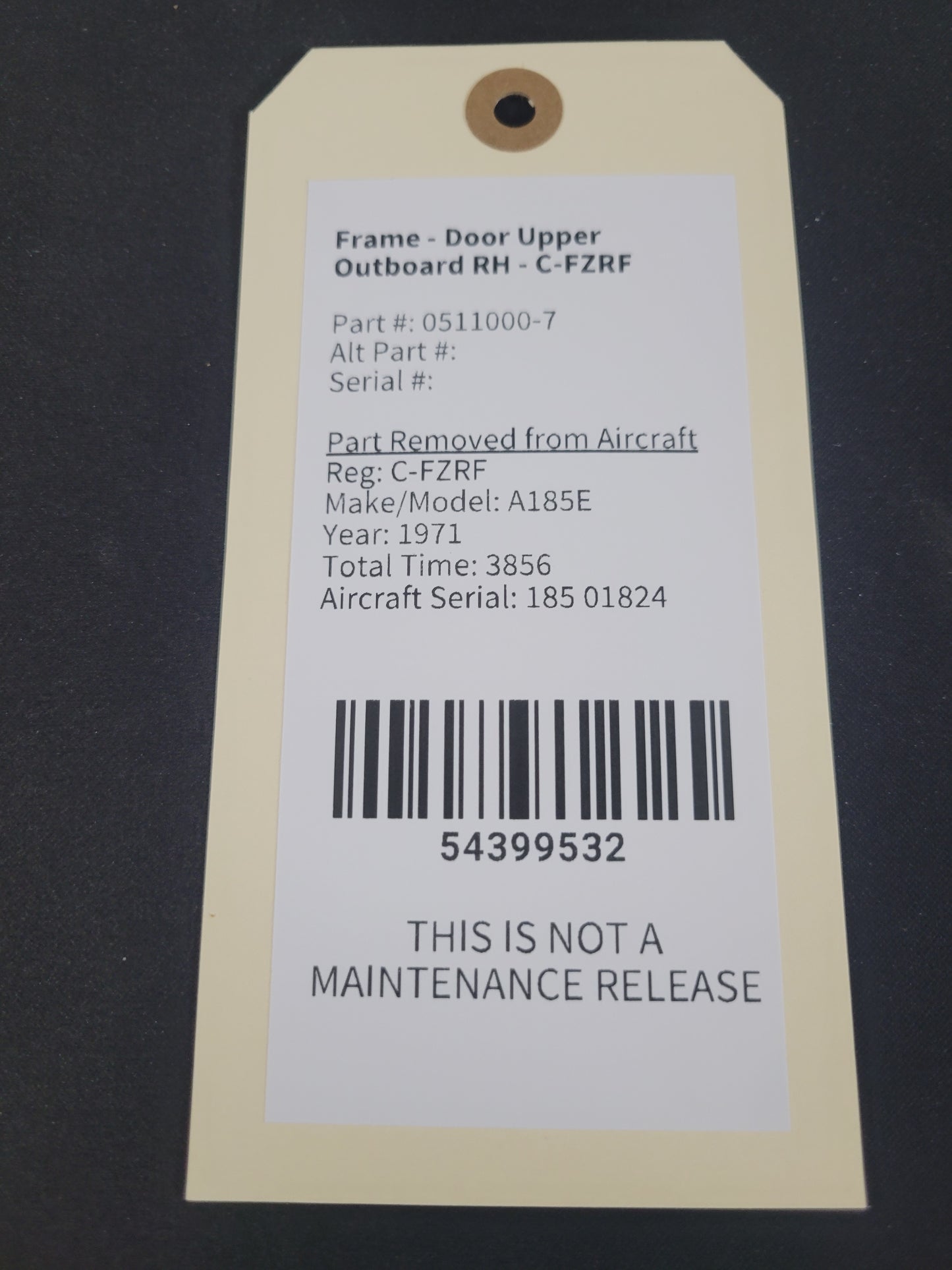 Frame - Door Upper Outboard RH - C-FZRF