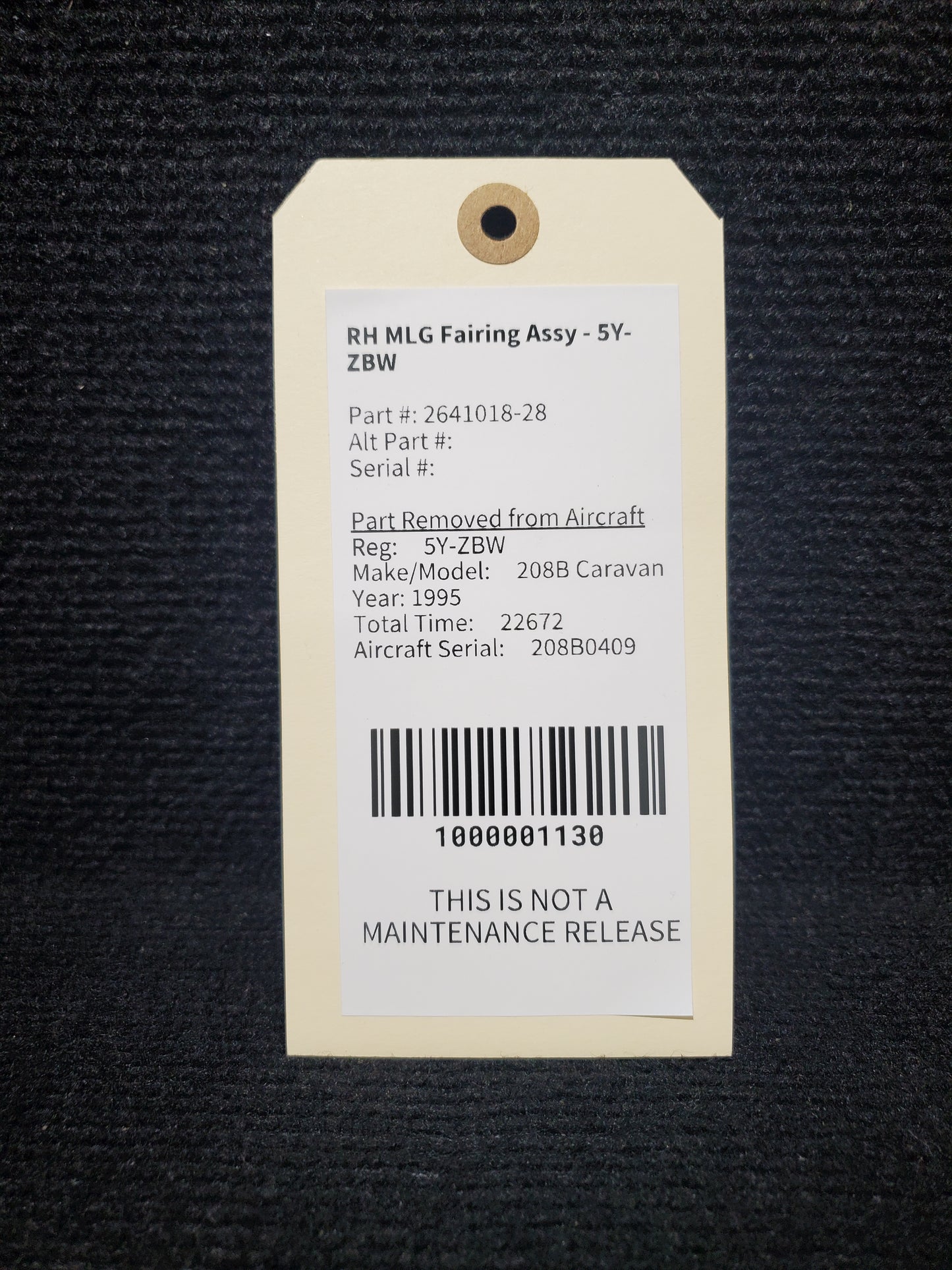 LH MLG Fairing Assy - 5Y-ZBW