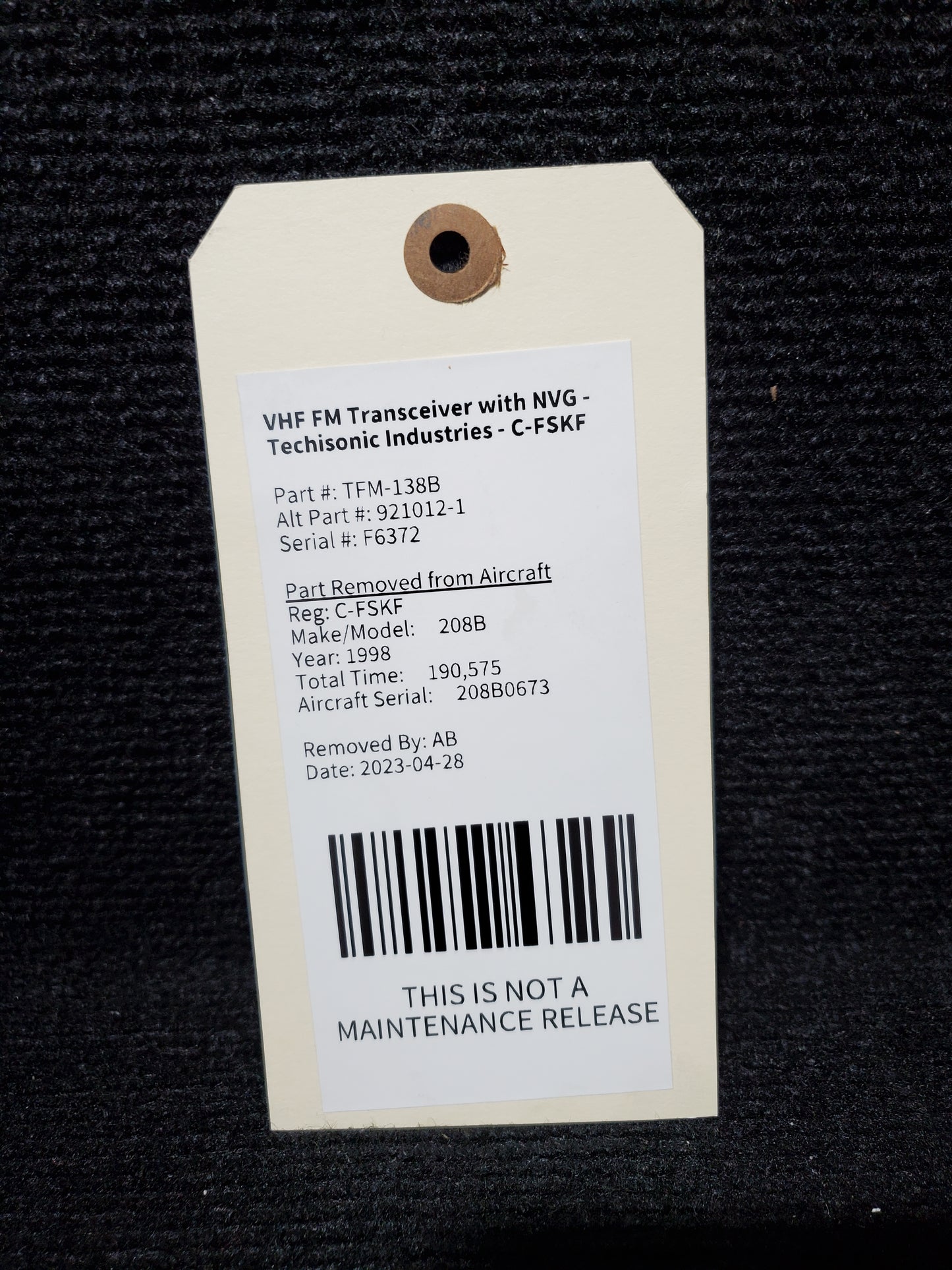 VHF FM Transceiver with NVG - Techisonic Industries - C-MISC