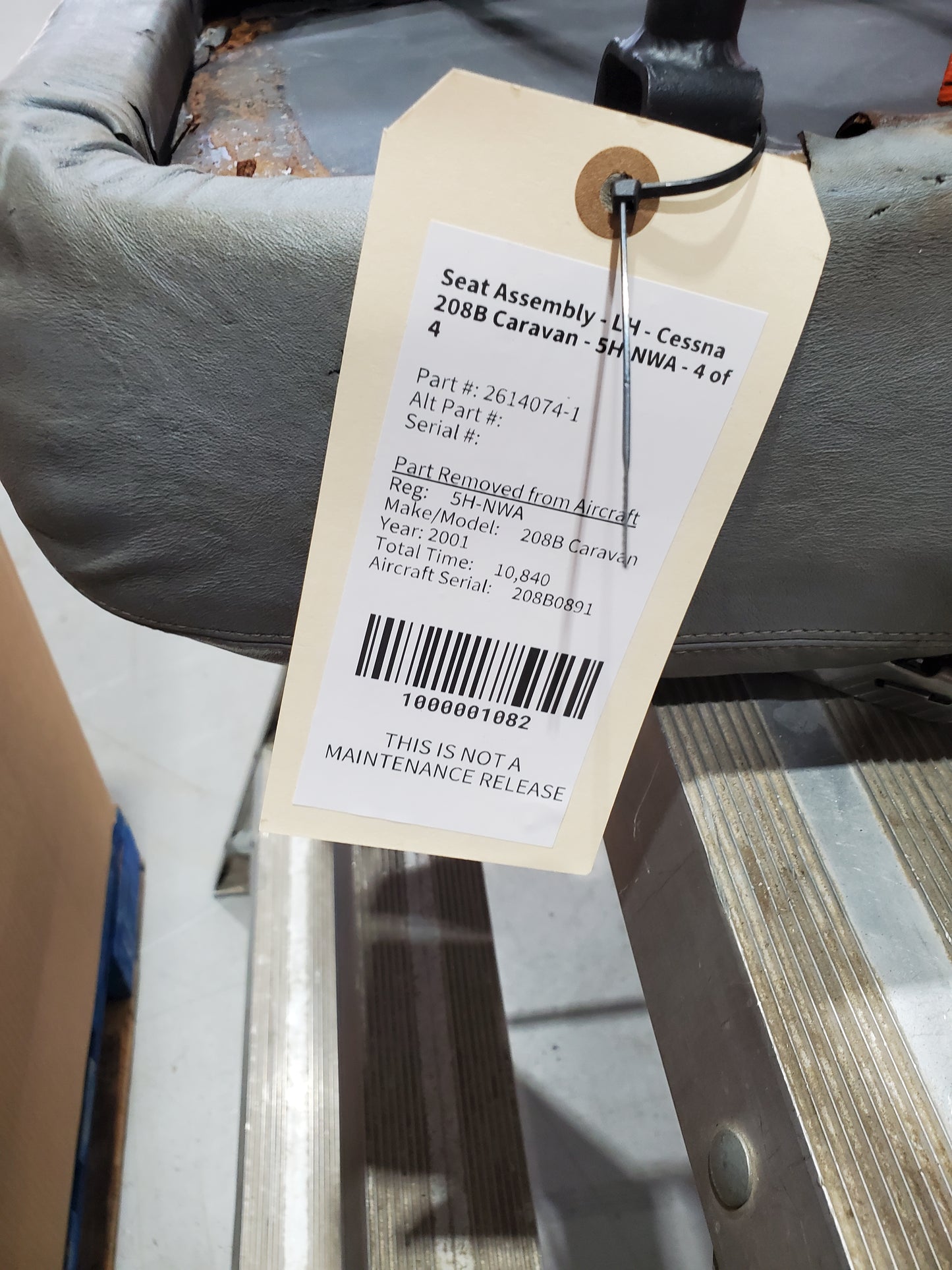 Seat Assembly - LH - Cessna 208B Caravan - 5H-NWA - 4 of 4