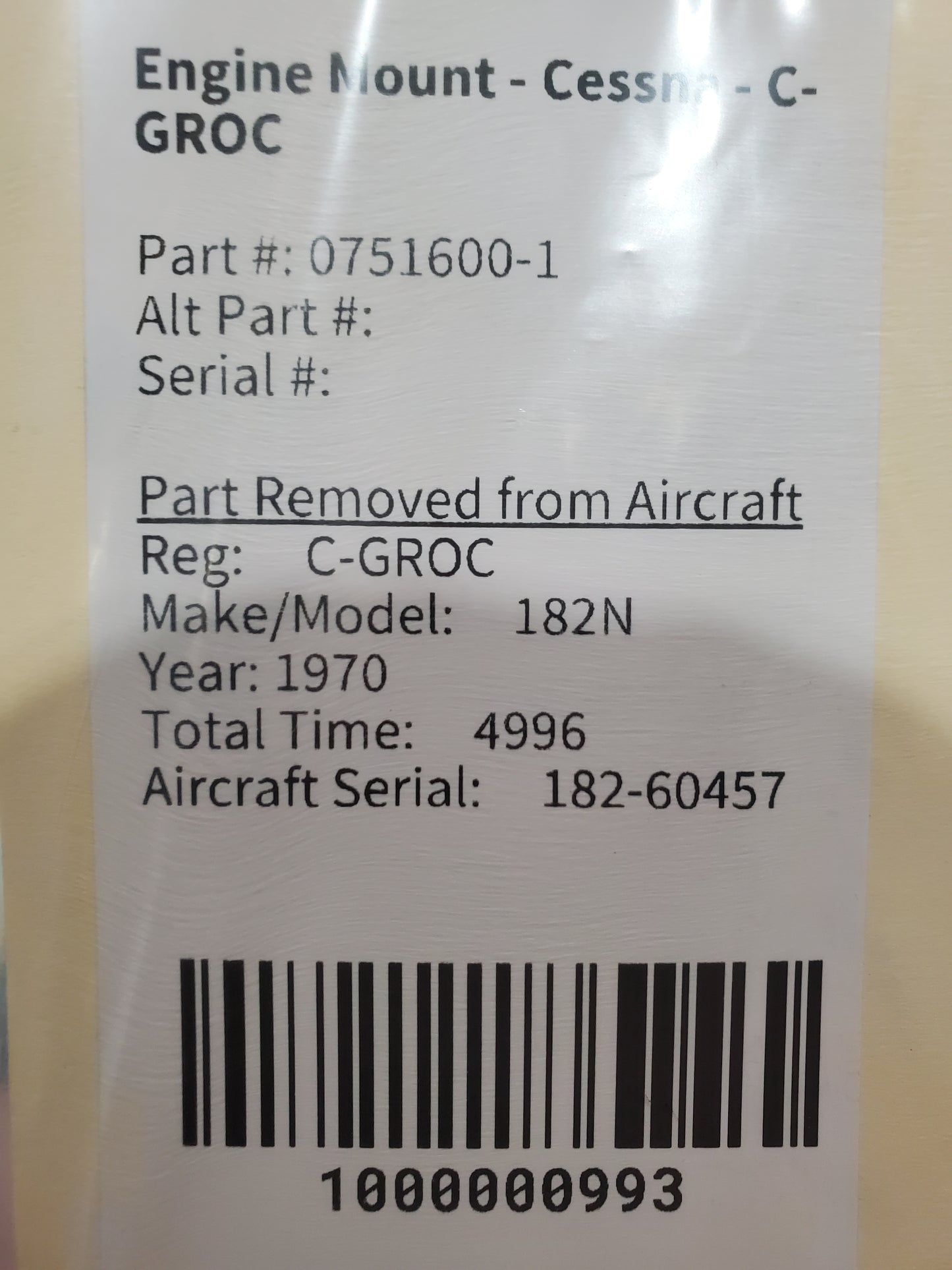 Engine Mount - Cessna - C-GROC