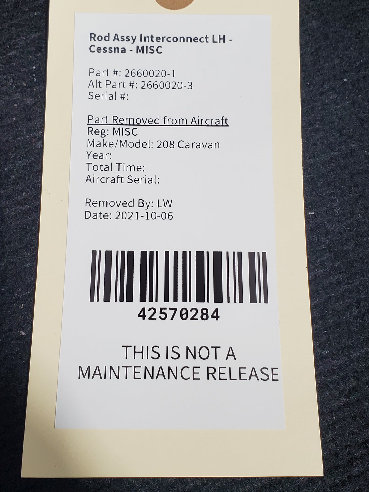 Rod Assy Interconnect LH - Cessna - MISC