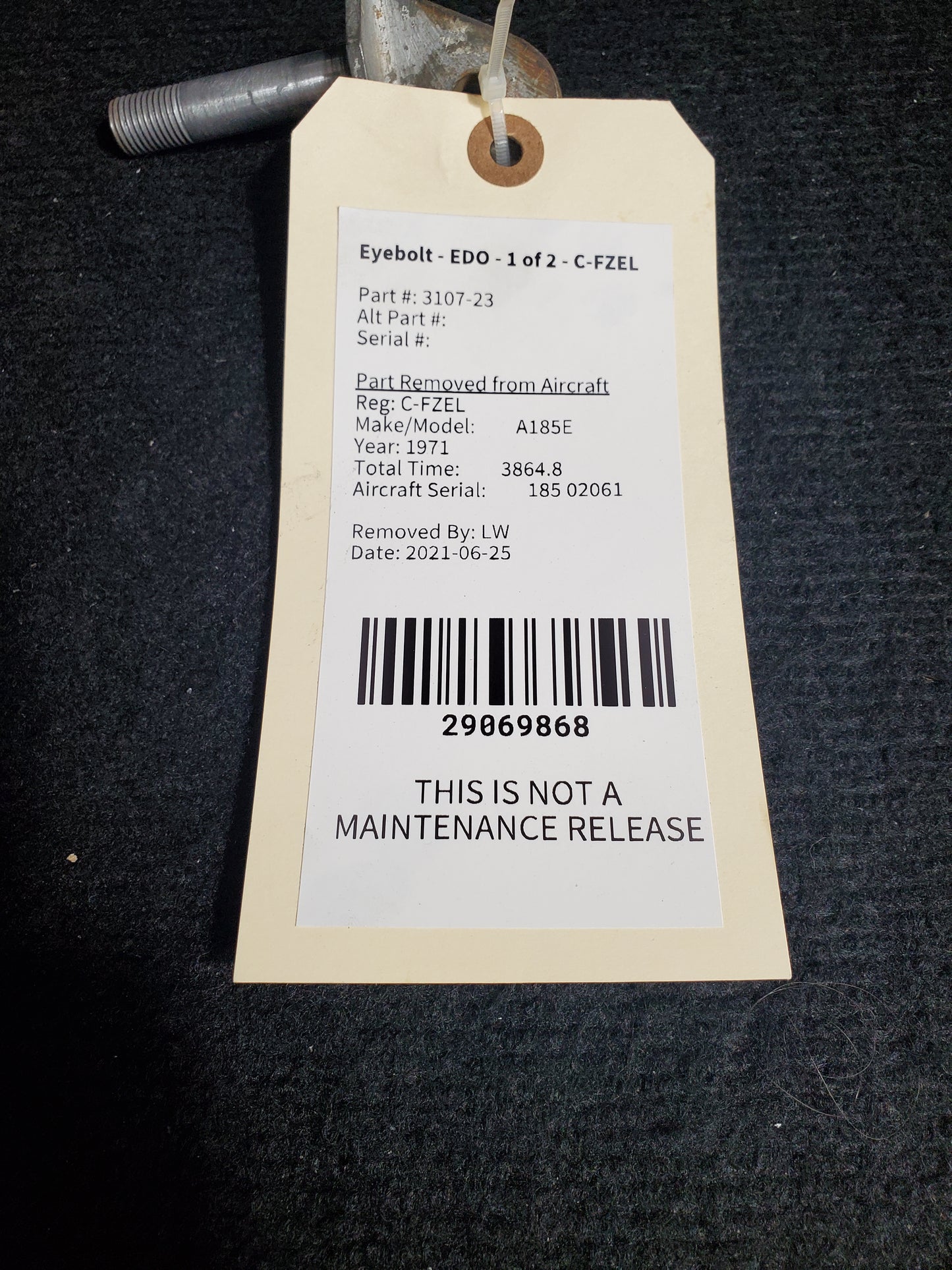 Eyebolt - EDO - C-FZEL