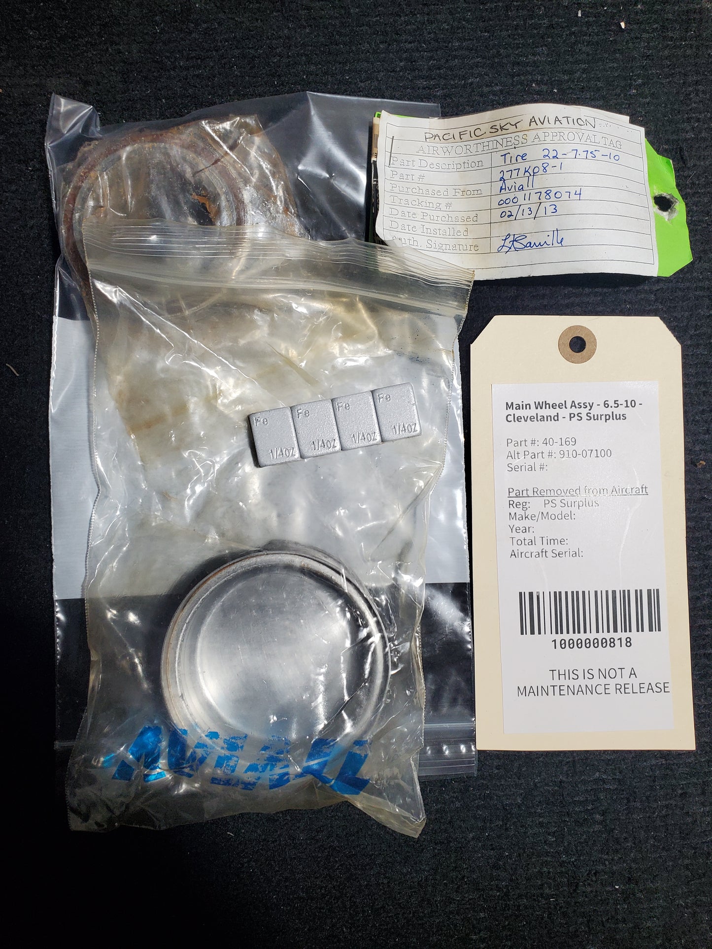 Main Wheel Assy - 6.5-10 - Cleveland - PS Surplus