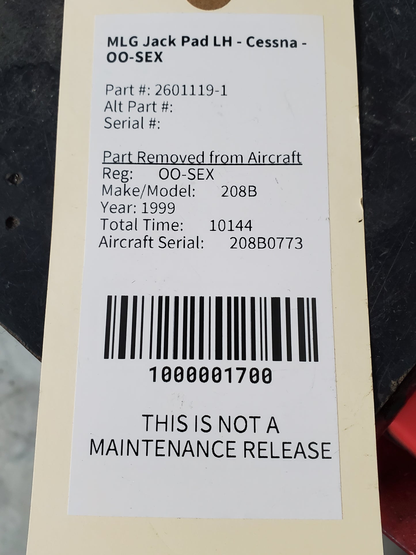 MLG Jack Pad LH - Cessna - OO-SEX