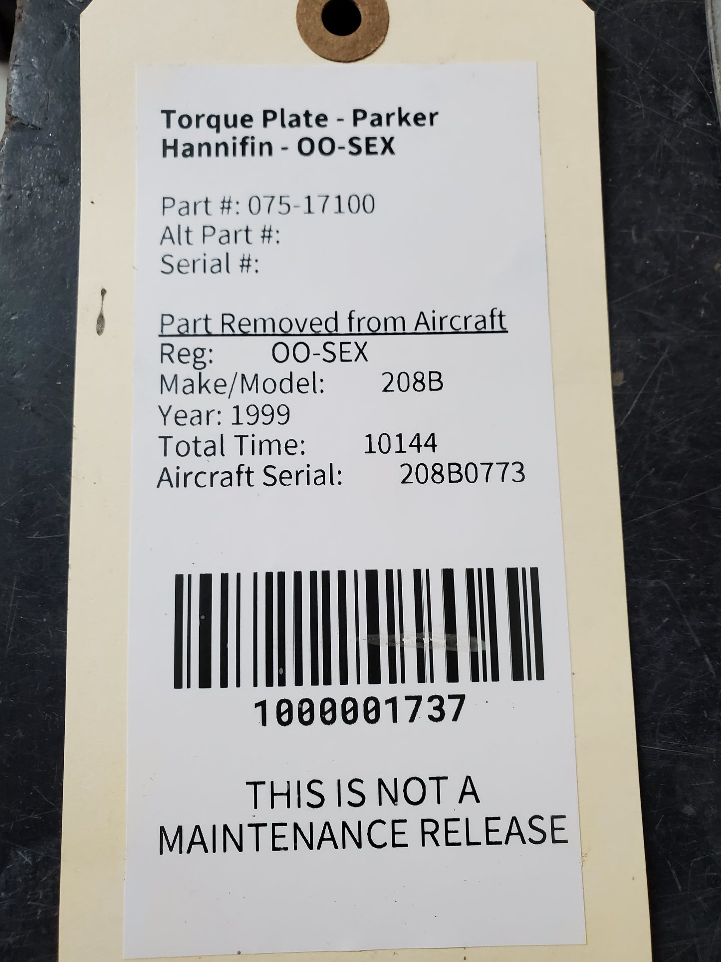 Torque Plate - Parker Hannifin - OO-SEX