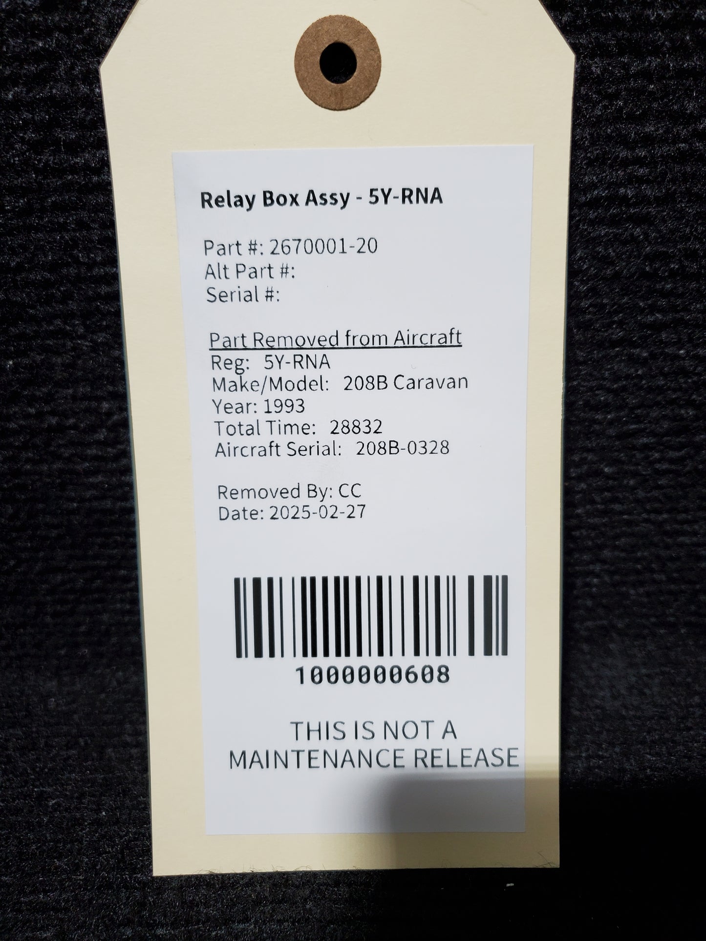 Relay Box Assy - Cessna - 5Y-RNA