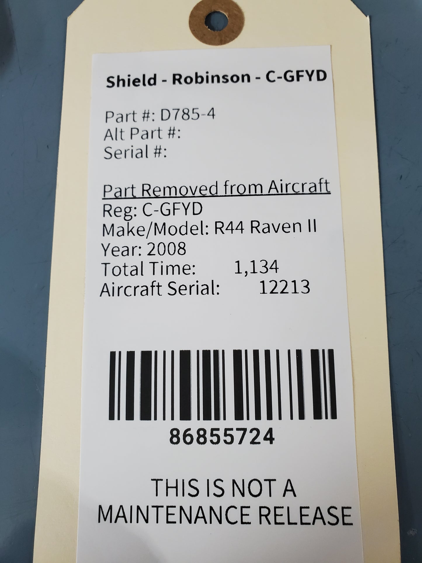 Shield - Robinson - C-GFYD