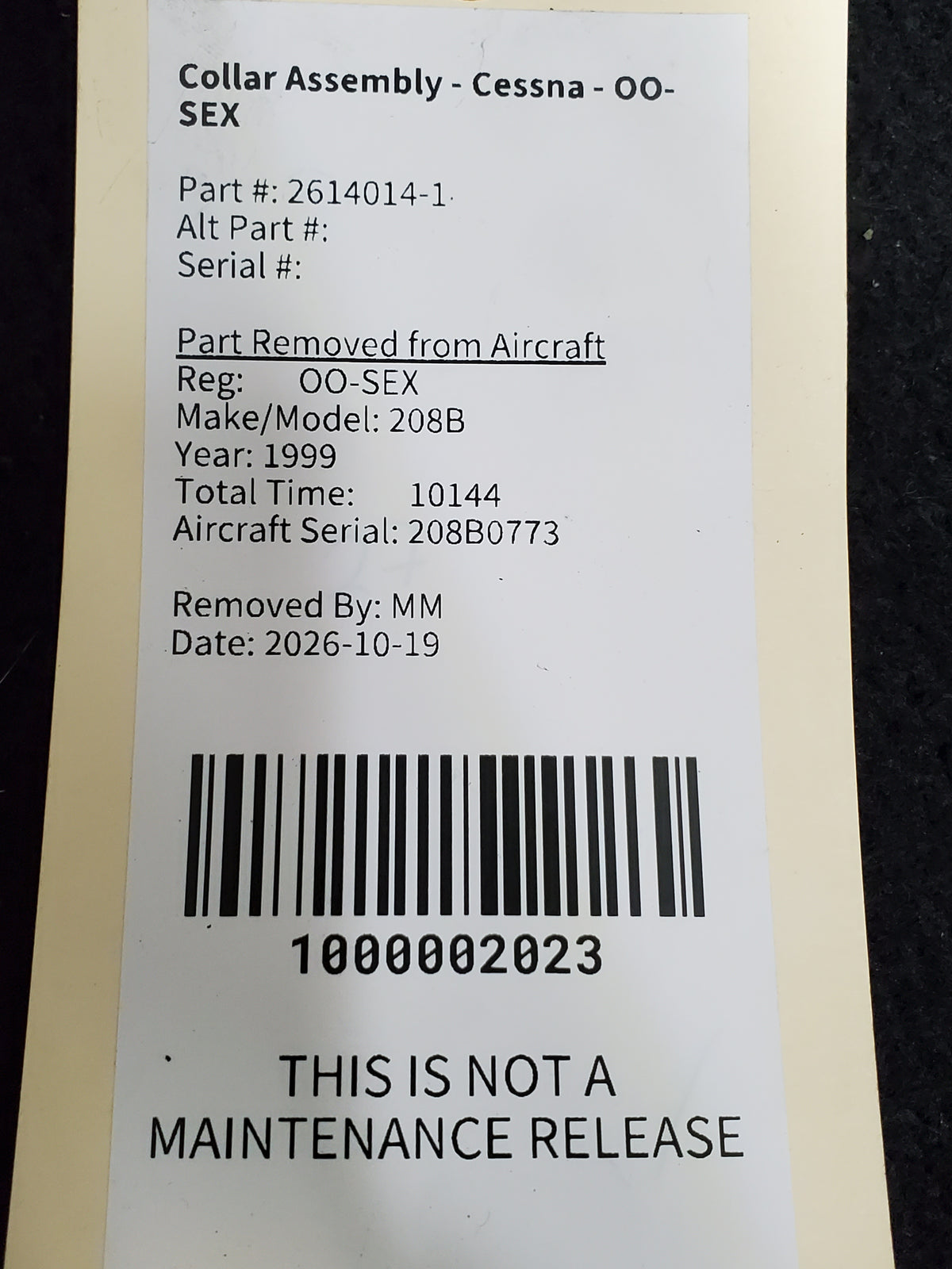 Collar Assembly - Cessna - OO-SEX