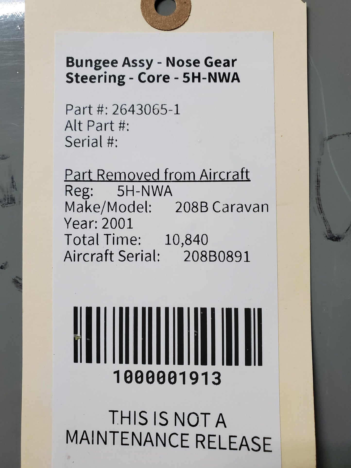 Bungee Assy - Nose Gear Steering - Core - 5H-NWA