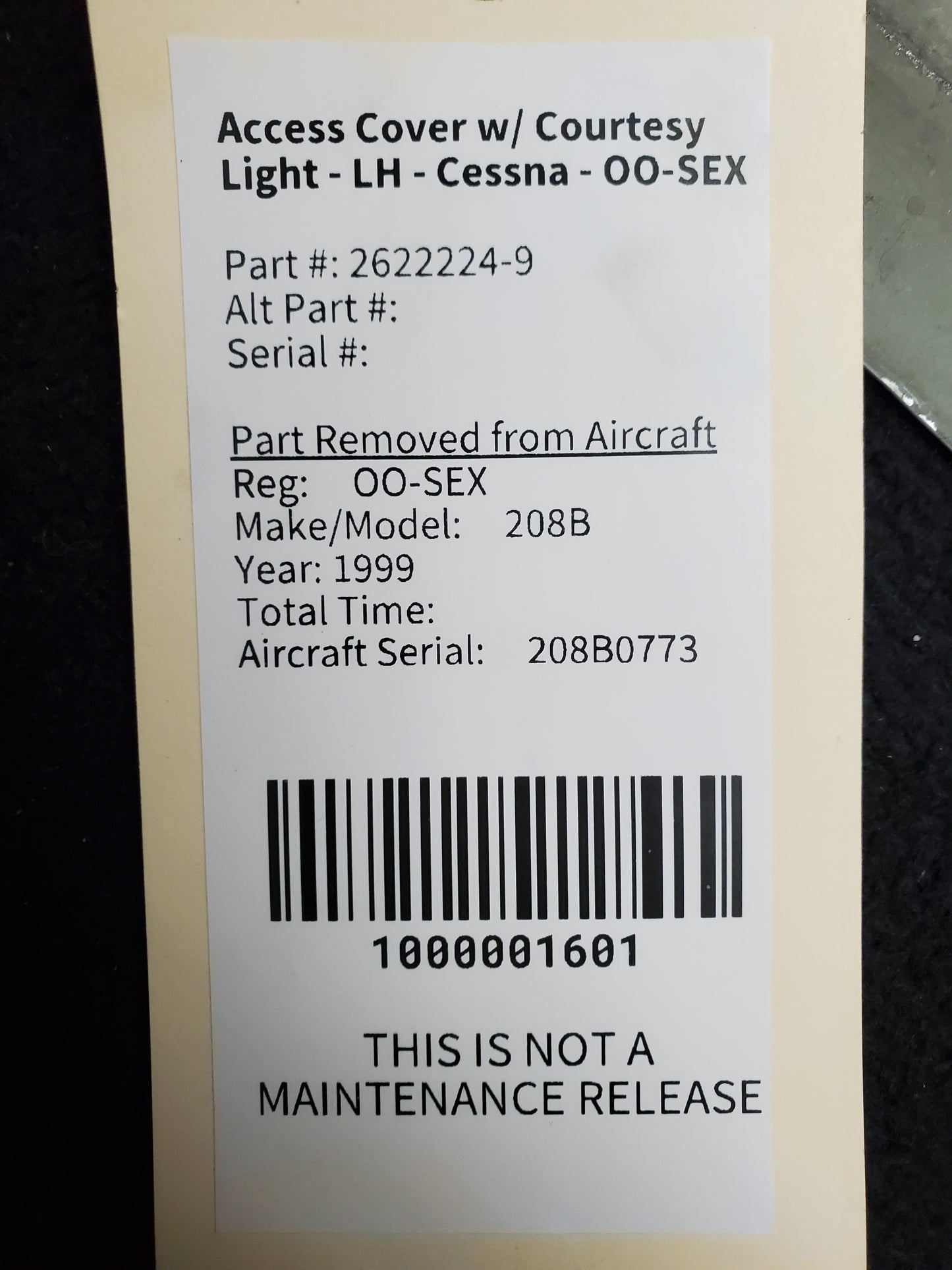 Access Cover w/ Courtesy Light - LH - Cessna - OO-SEX
