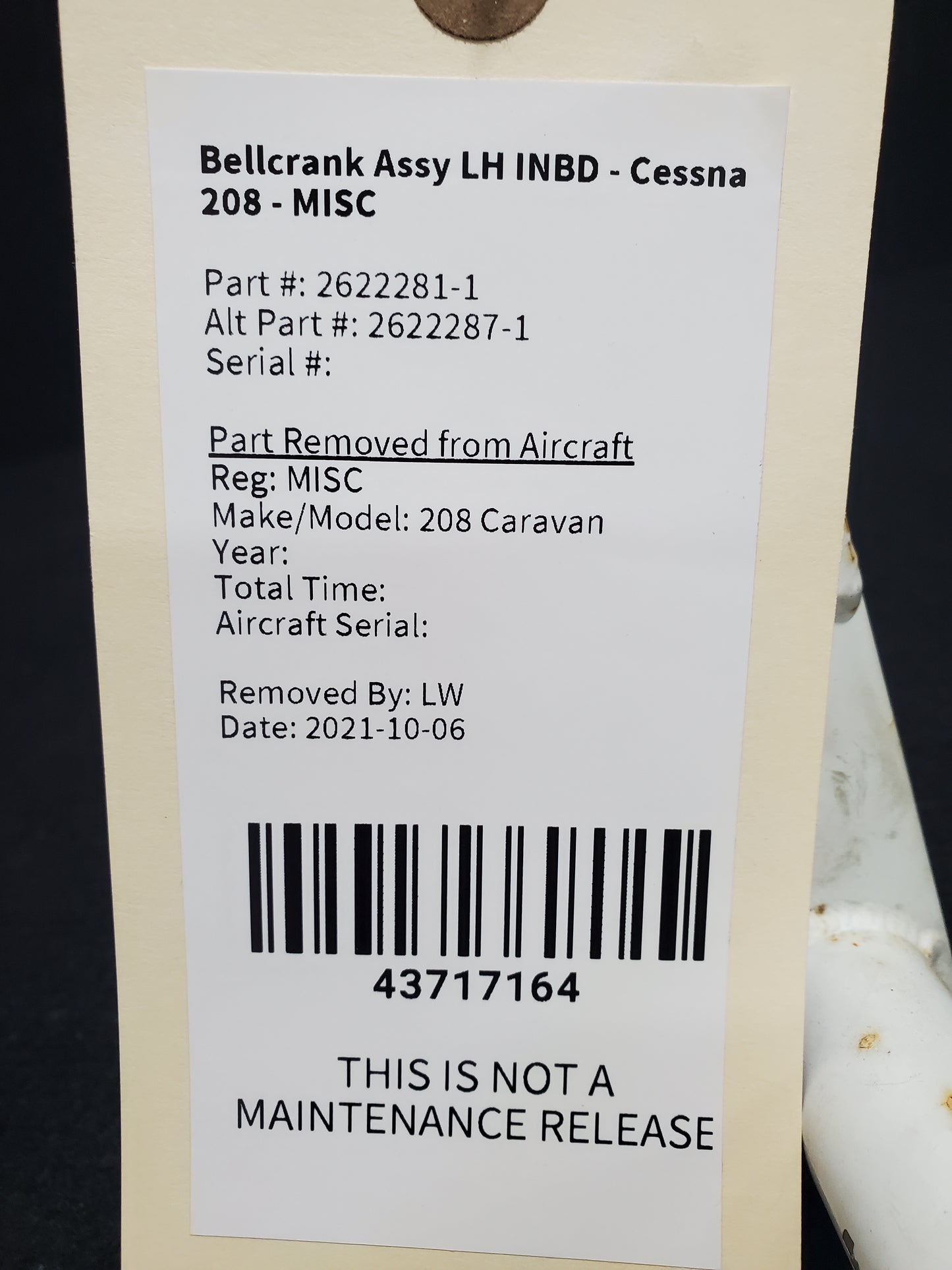 Bellcrank Assy LH INBD - Cessna 208 - MISC⁹