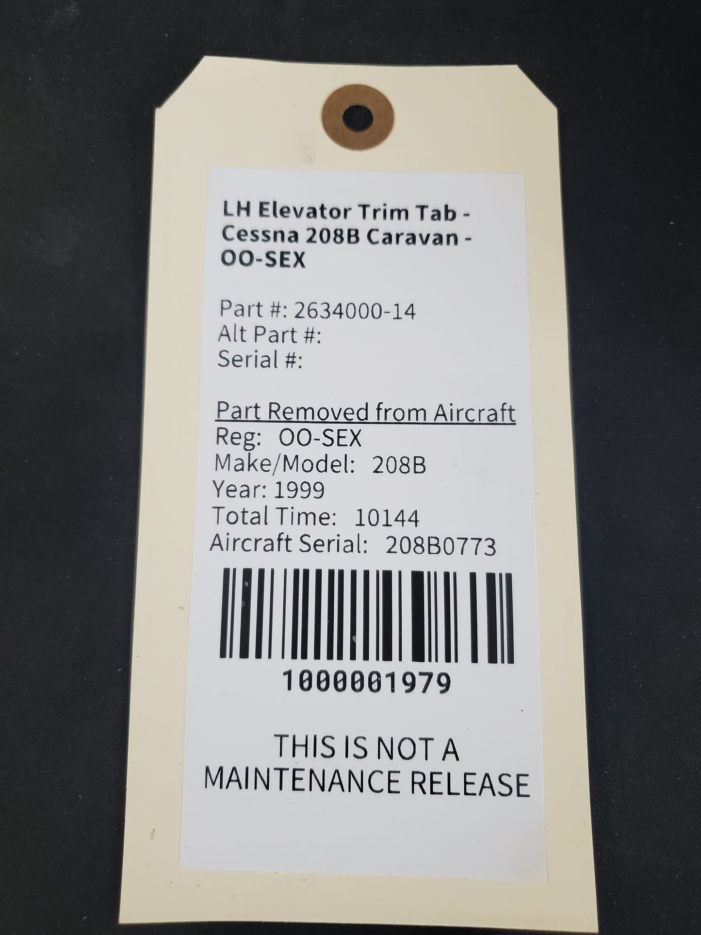 LH Elevator Trim Tab - Cessna 208B Caravan - OO-SEX