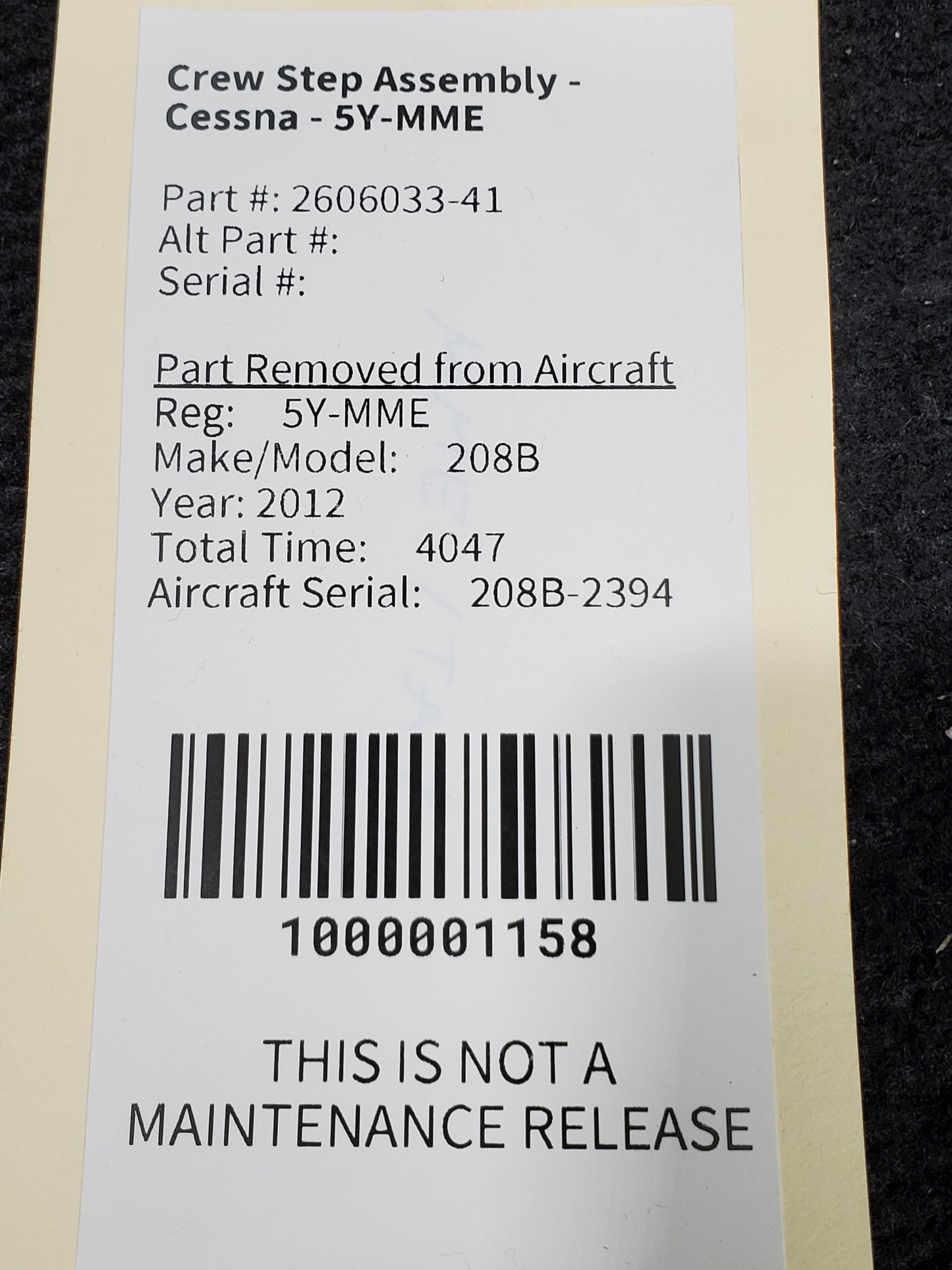 Crew Step Assembly - Cessna - 5Y-MME
