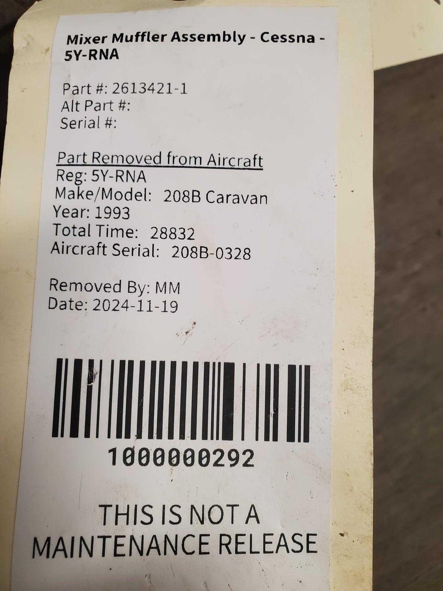 Mixer - Muffler Assembly - Cessna - 5Y-RNA