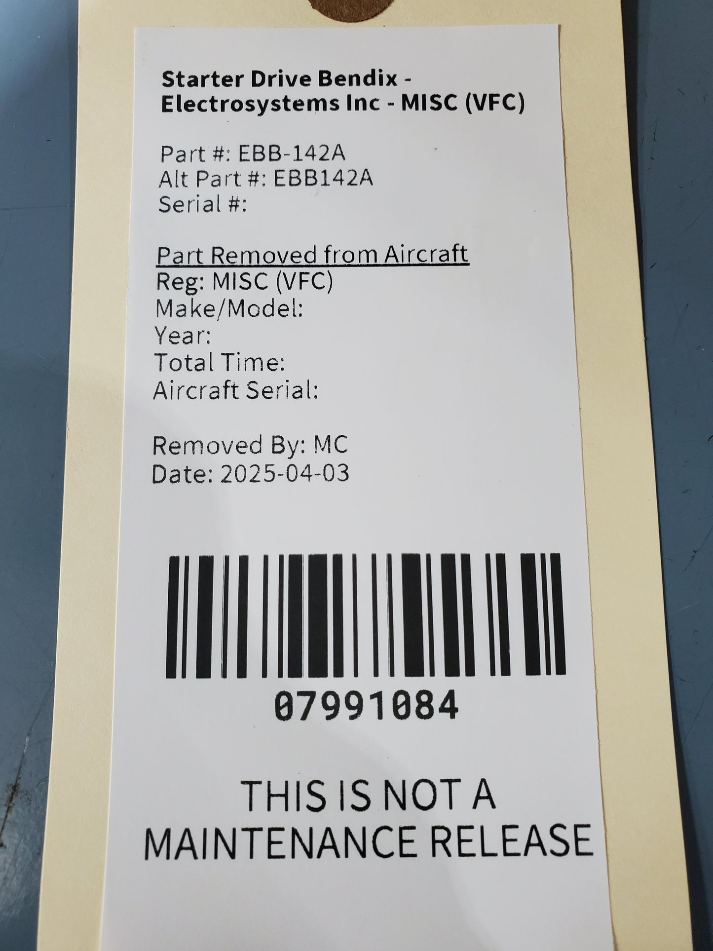 Starter Drive Bendix - Electrosystems Inc - MISC (VFC)