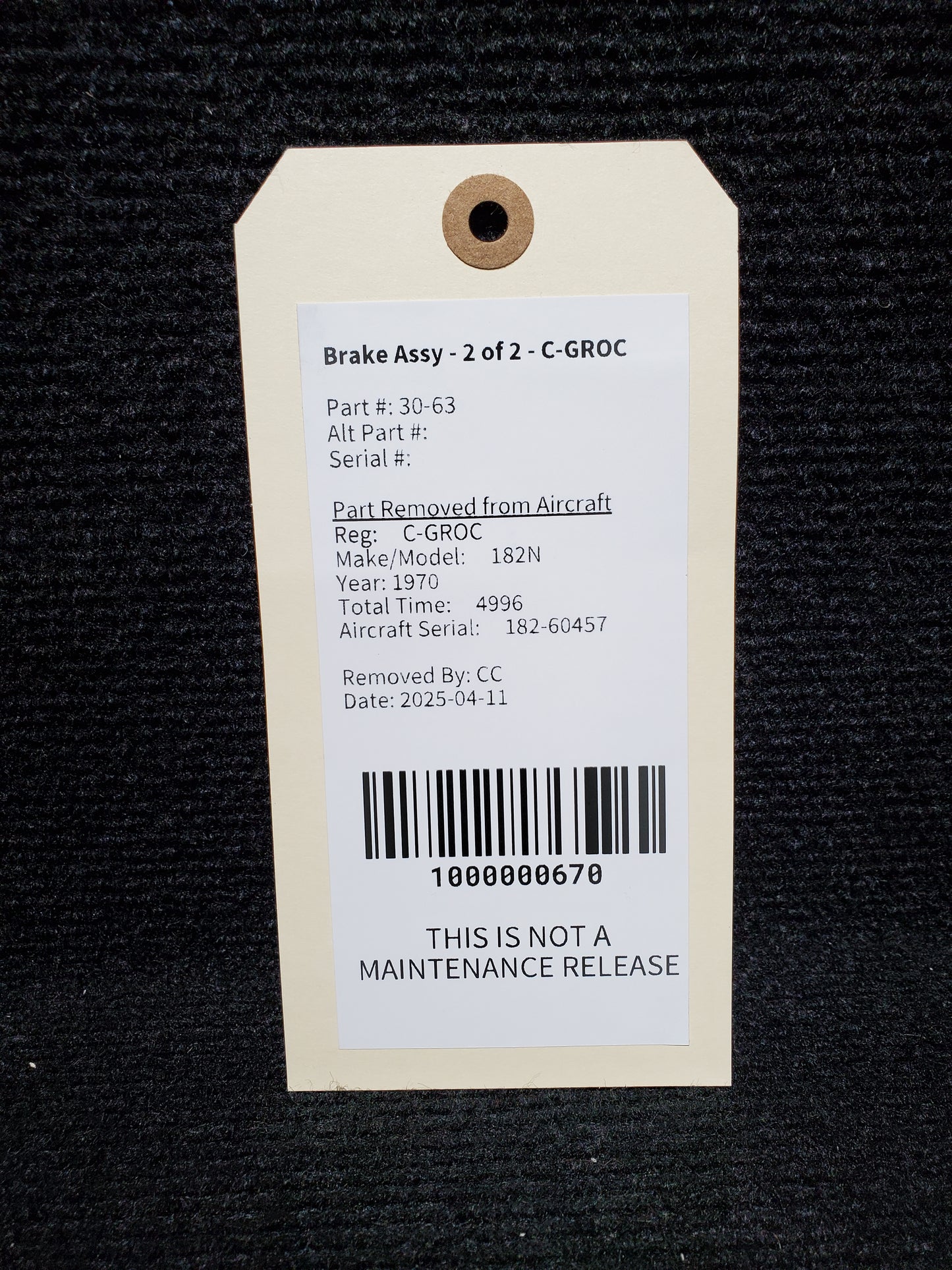 Brake Assy - 2 of 2 - C-GROC