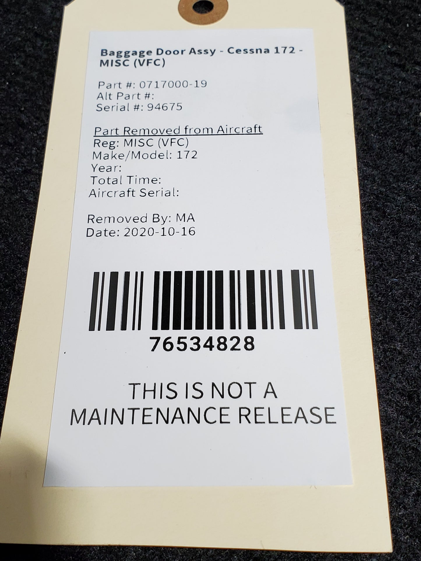 Baggage Door Assy - Cessna 172 - MISC (VFC)
