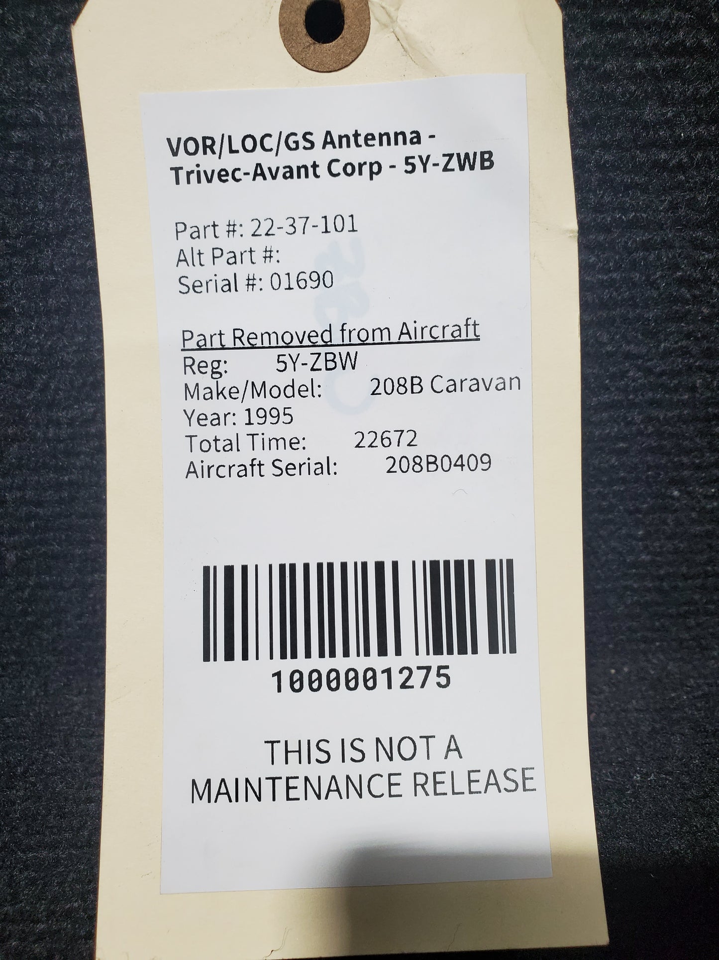 VOR/LOC/GS Antenna - Trivec-Avant Corp - 5Y-ZWB