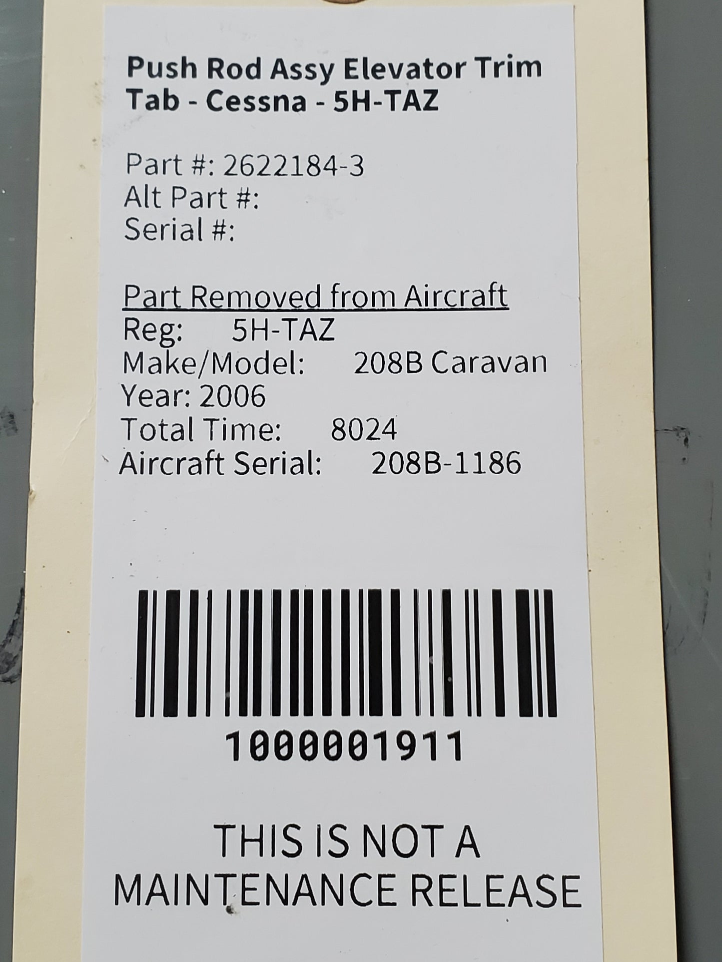 Push Rod Assy Elevator Trim Tab - Cessna - 5H-TAZ