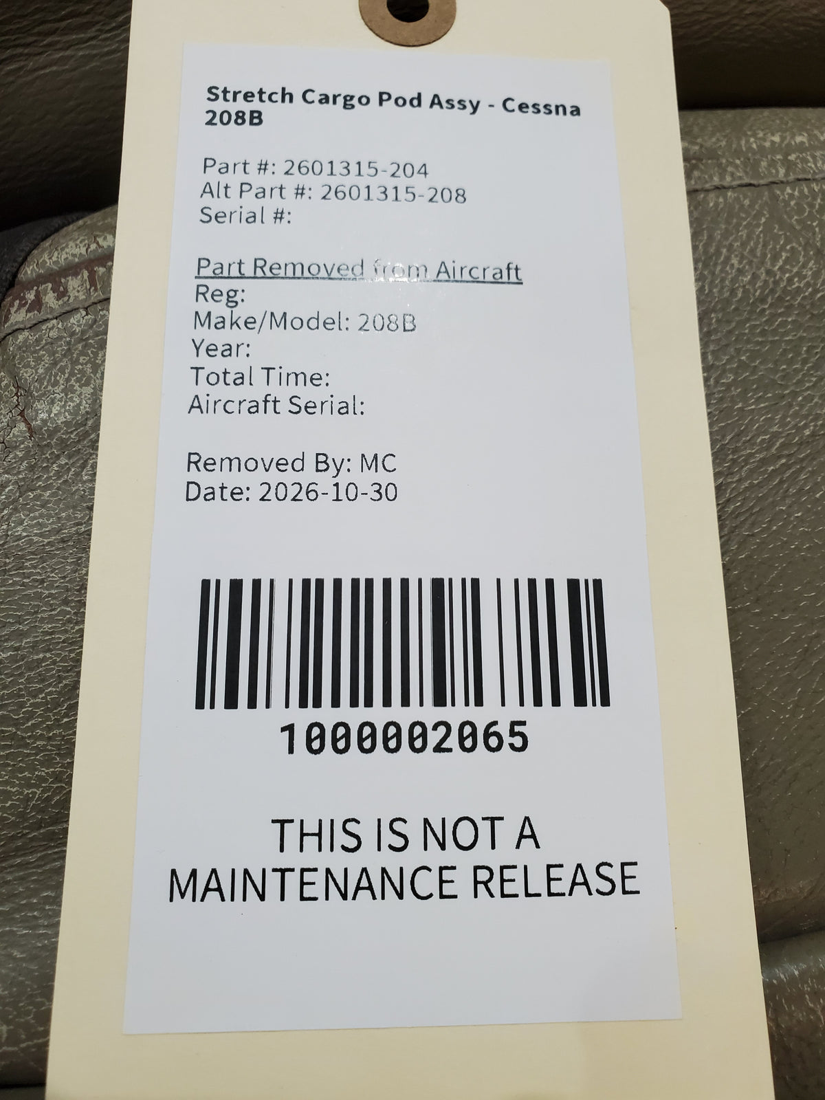 Stretch Cargo Pod Assy - Cessna 208B
