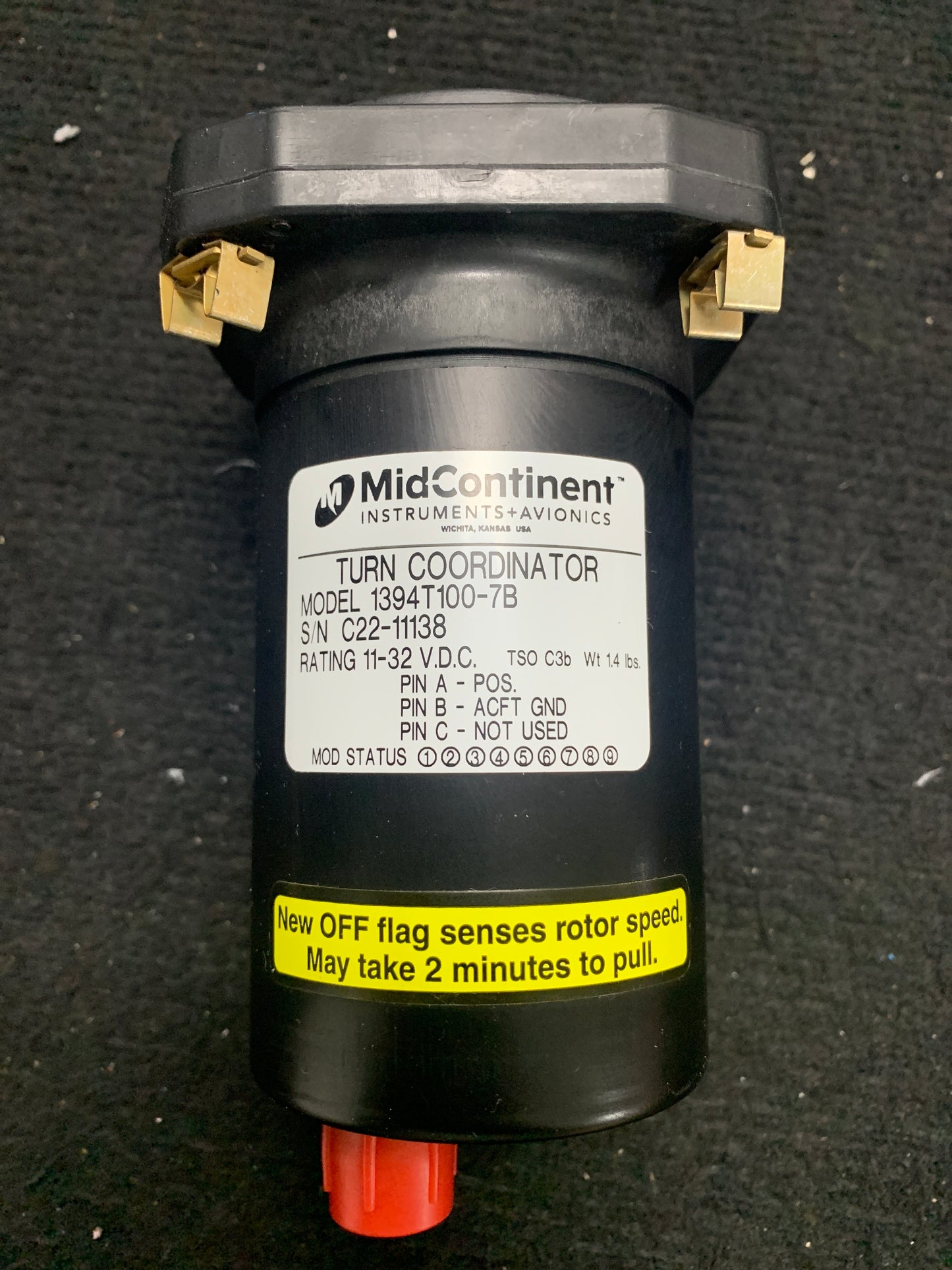 Turn Coordinator - Mid Continent - 5Y-ZBW