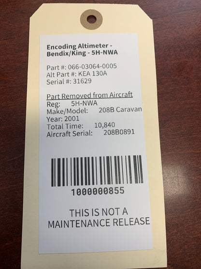 Encoding Altimeter - Bendix/King - 5H-NWA
