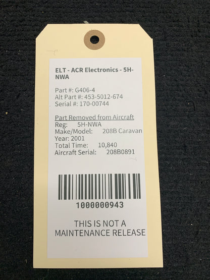 ELT - ACR Electronics - 5H-NWA