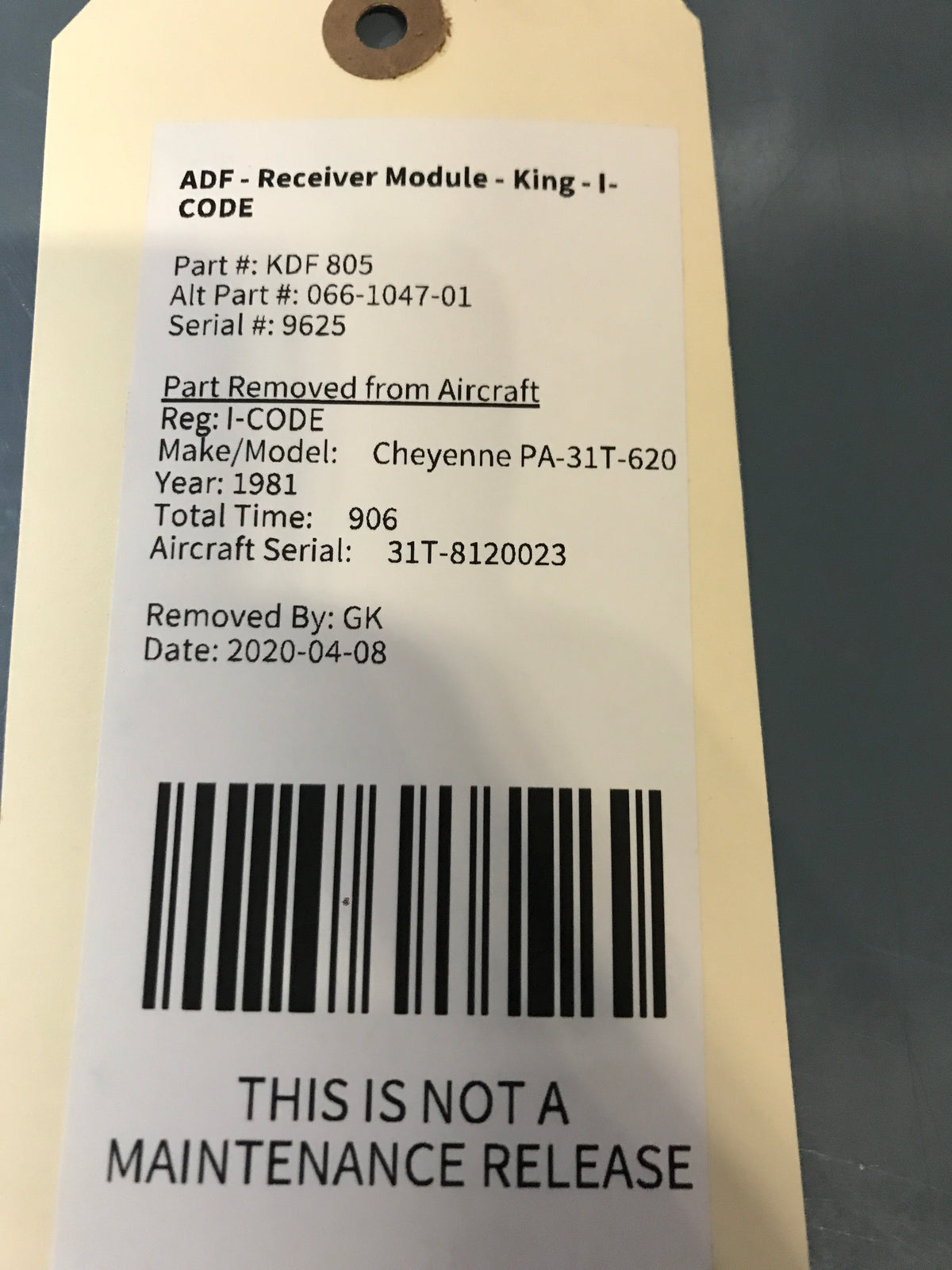 Kdf805 ADF - Receiver Module - King - I-CODE – Global Aircraft Industries