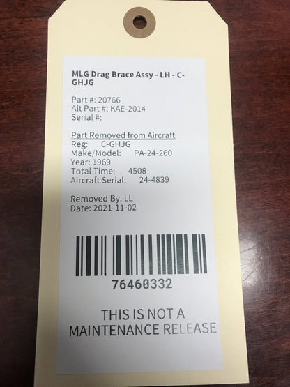 MLG Drag Brace Assy - LH - C-GHJG