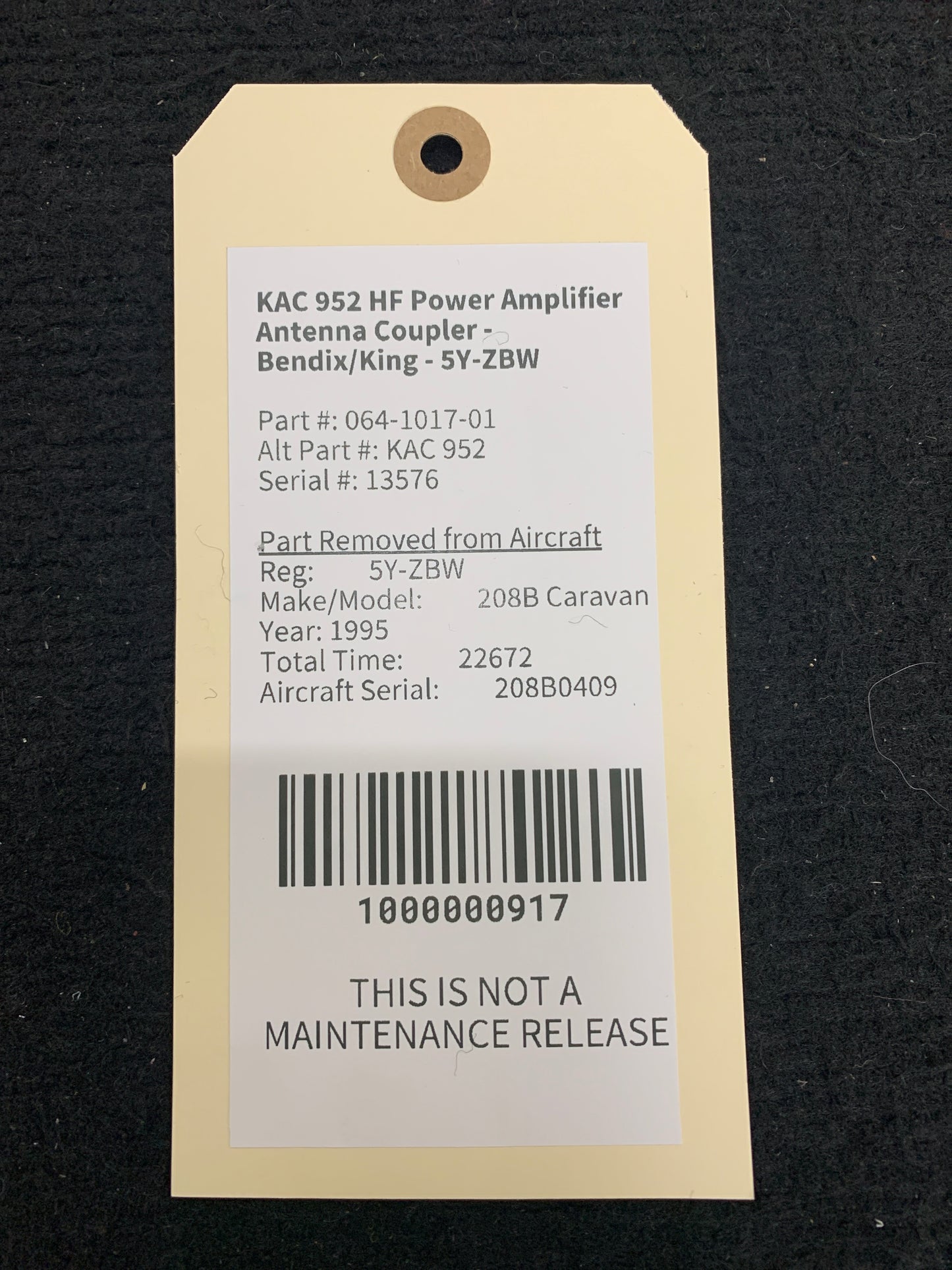 KAC 952 HF Power Amplifier Antenna Coupler - Bendix/King - 5Y-ZBW