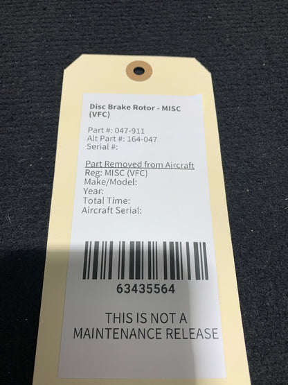 Disc Brake Rotor - MISC (VFC)