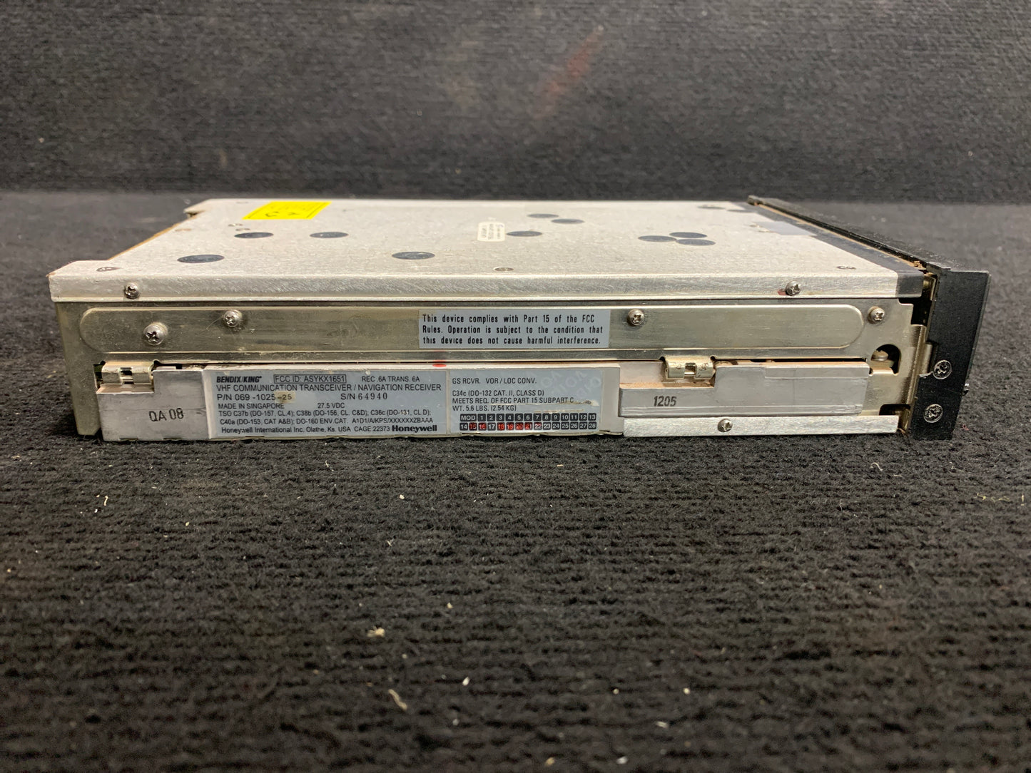 KX 165 TSO VHF Communication Transceiver/Navigation Receiver - Bendix/King - 5Y-ZBW