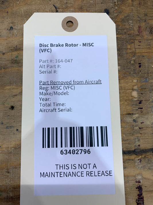 Disc Brake Rotor - MISC (VFC)