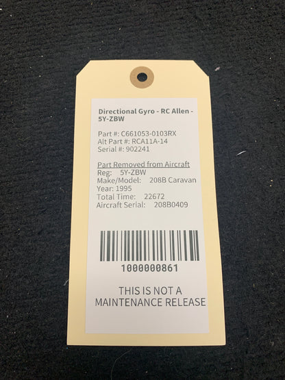 Directional Gyro - RC Allen - 5Y-ZBW
