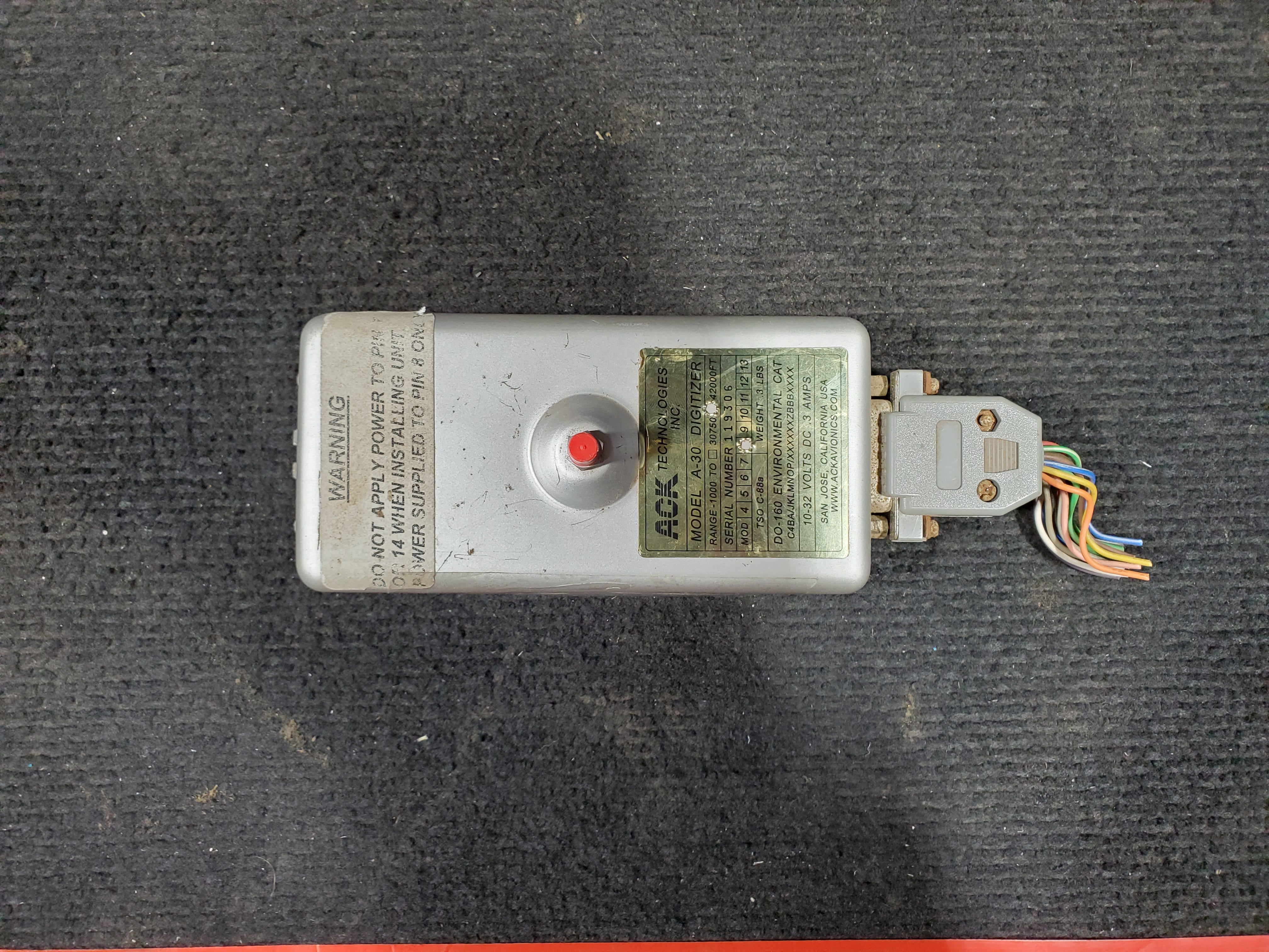 Altitude Encoder - ACK Technologies Inc. - 5Y-BUC – Global Aircraft ...
