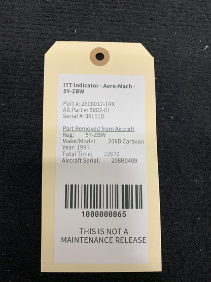 ITT Indicator - Aero-Mach - 5Y-ZBW