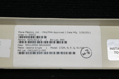 Baggage Compartment Moulding for Cessna 172 - MISC (VFC)