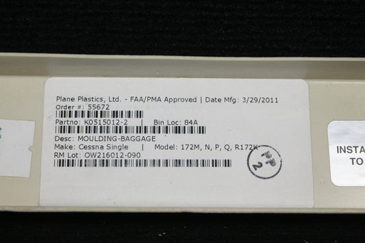 Baggage Compartment Moulding for Cessna 172 - MISC (VFC)