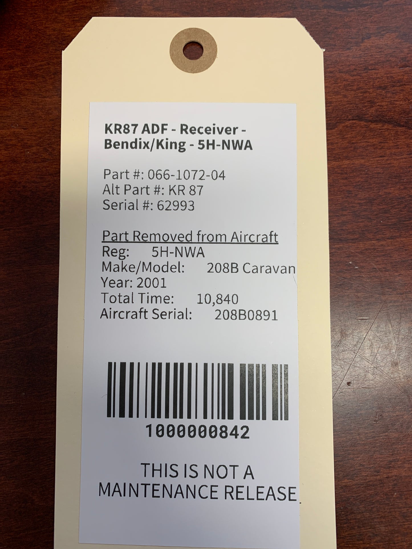 KR87 ADF - Receiver - Bendix/King - CORE - 5H-NWA