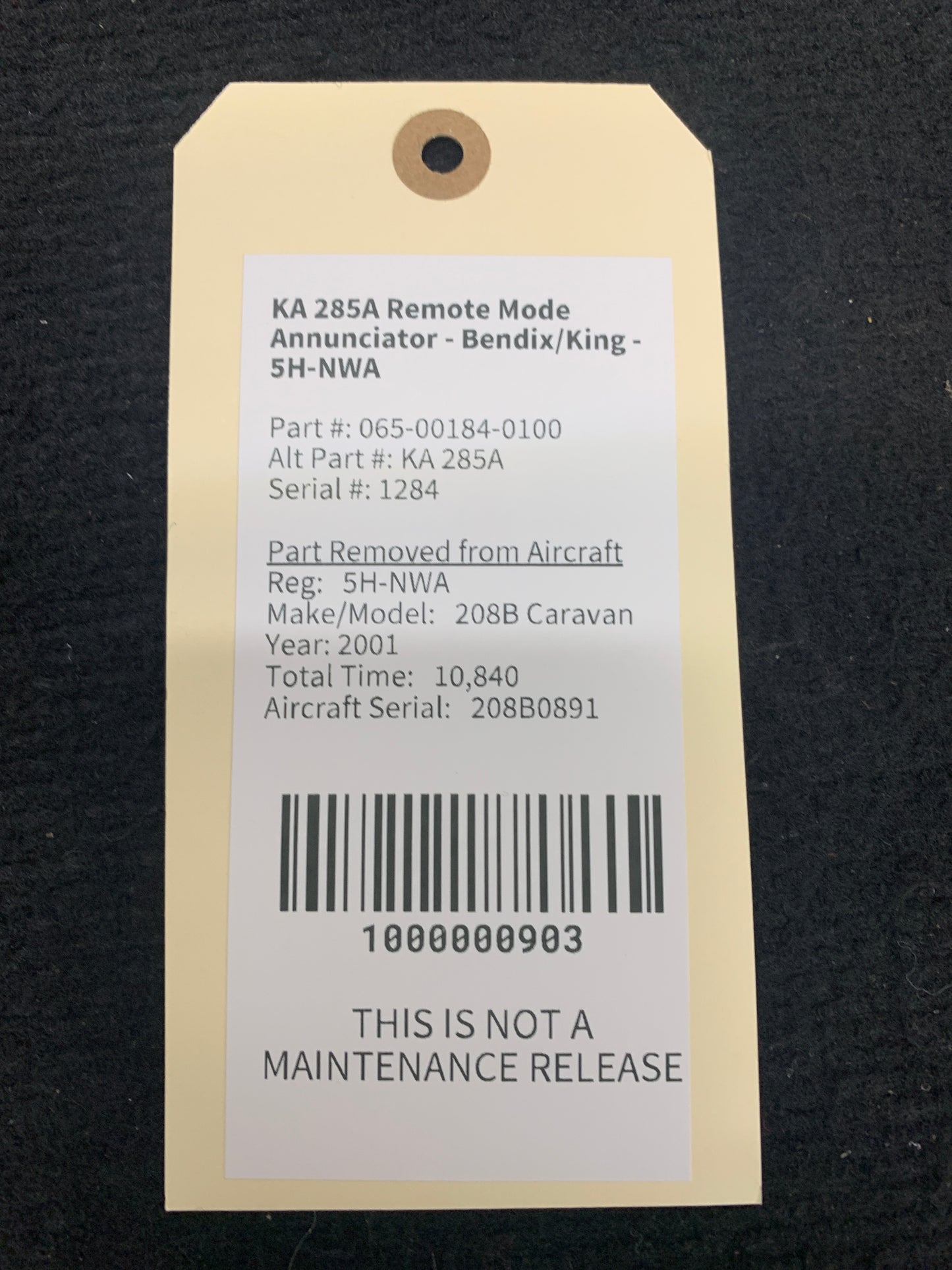 KA 285A Remote Mode Annunciator - Bendix/King - 5H-NWA