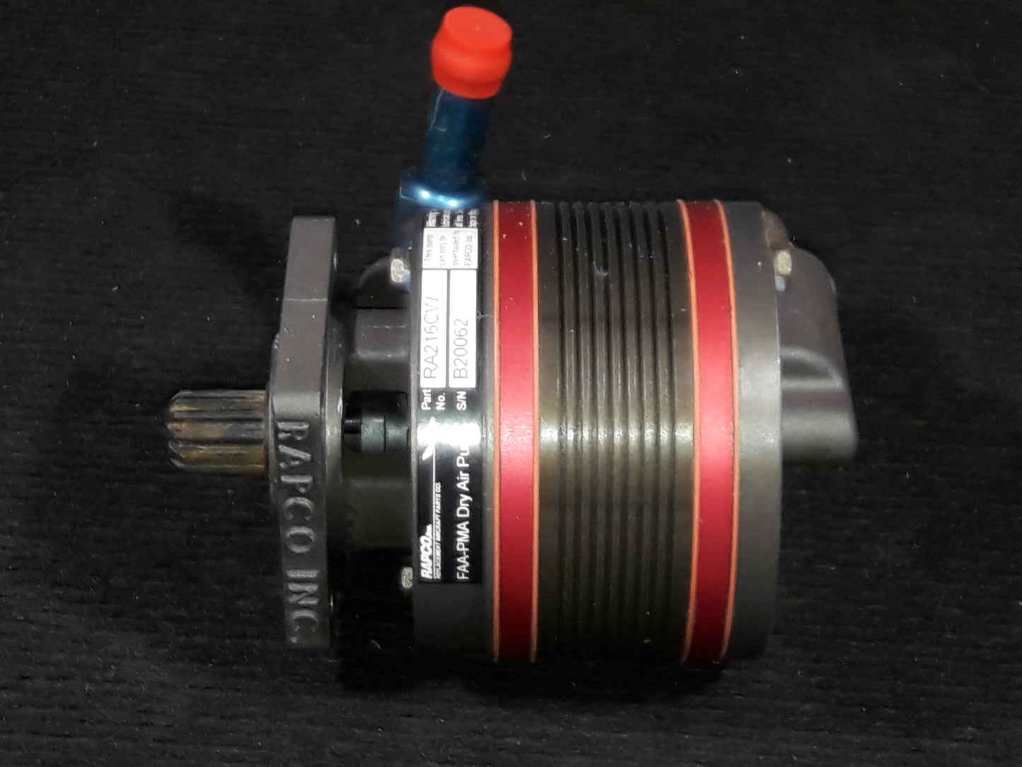 Vacuum Pump Assy - Dry Air - Rapco- C-FZEL