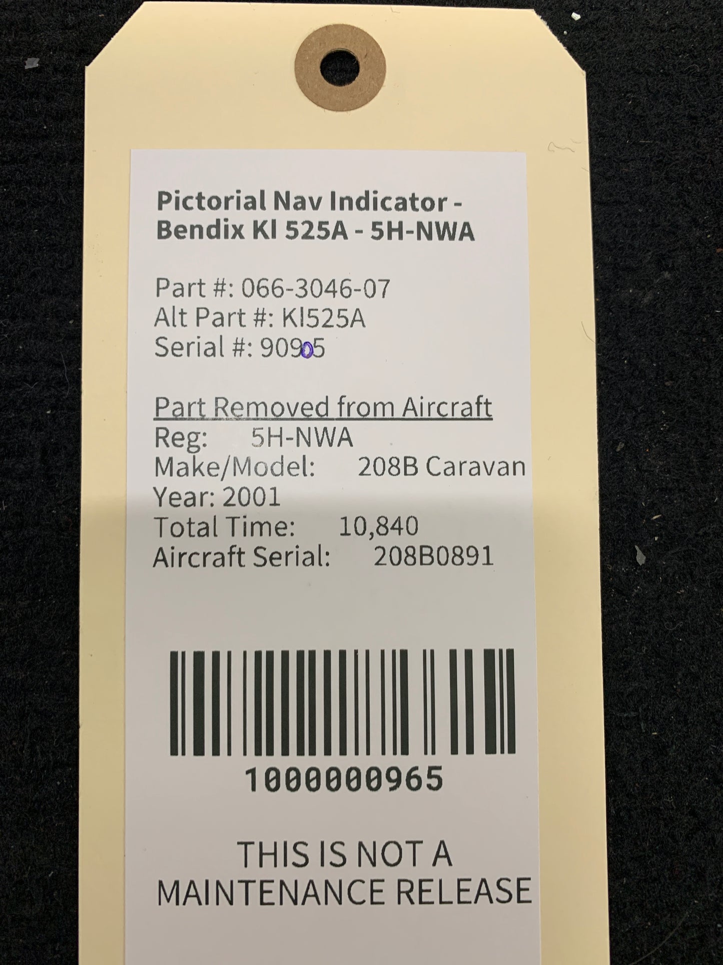 Pictorial Nav Indicator - Bendix KI 525A - 5H-NWA
