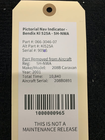 Pictorial Nav Indicator - Bendix KI 525A - 5H-NWA
