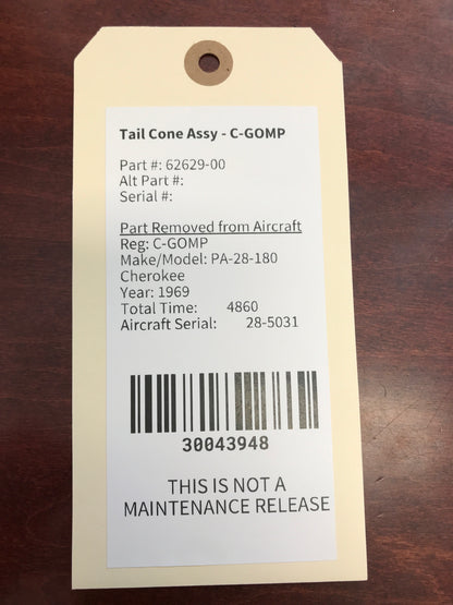 Tail Cone Assy - C-GOMP