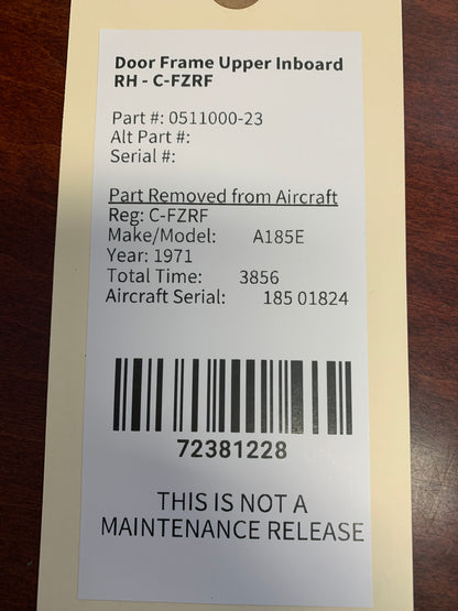 Door Frame Upper Inboard RH - C-FZRF