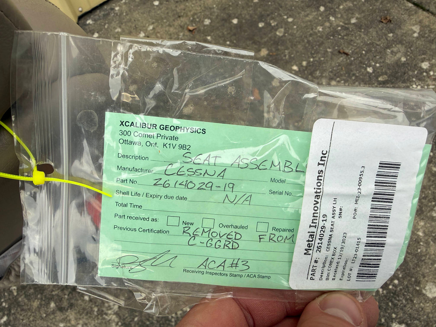 Seat Assembly - LH - Cessna 208B Caravan