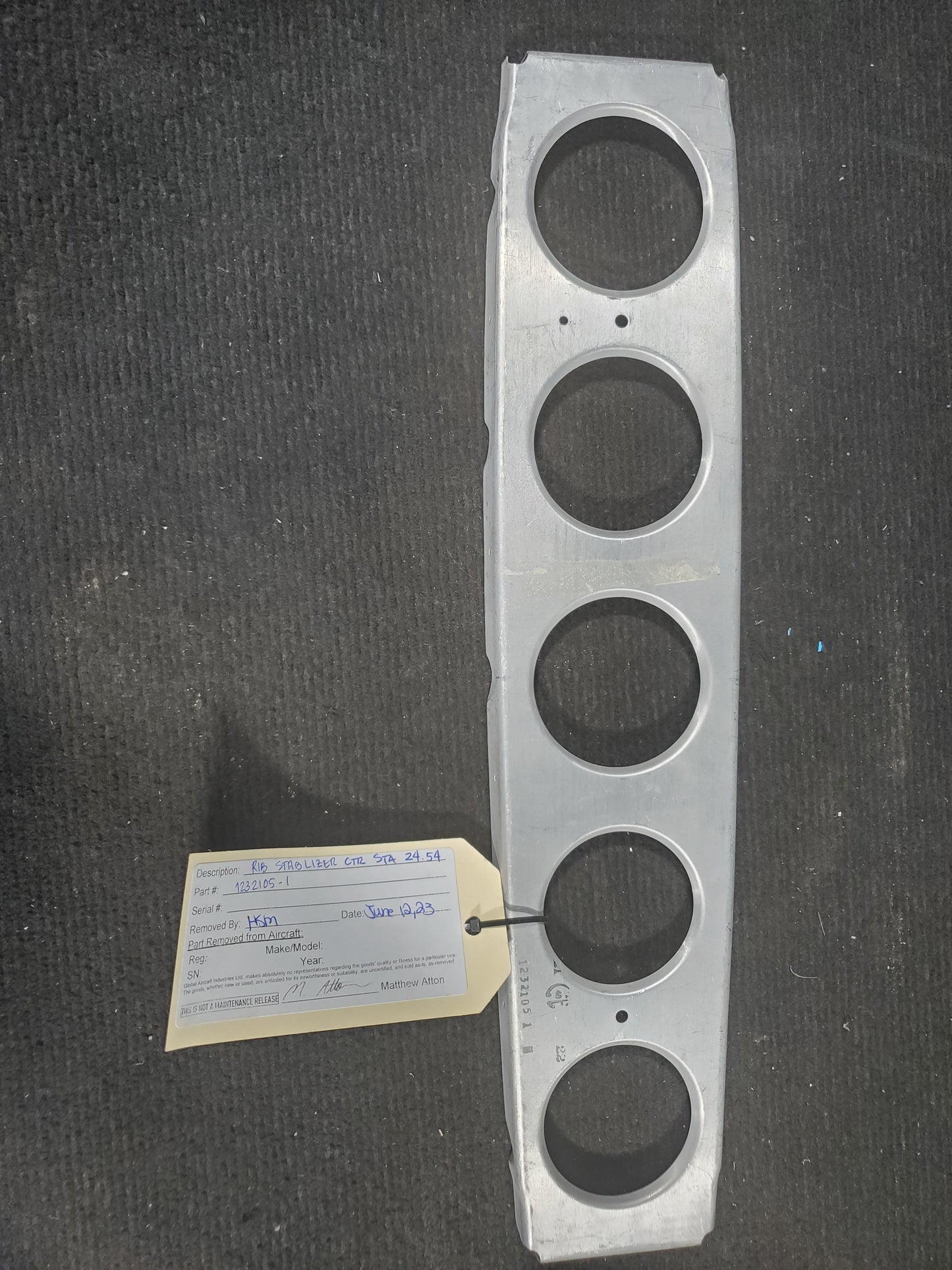 Rib Stabilizer CTR STA 24.54 - NEW - MISC-MB-206-207-LOT