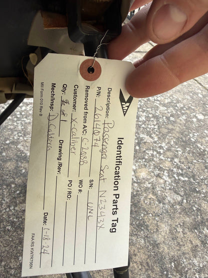 Seat Assembly - RH Single - Cessna 208B Caravan