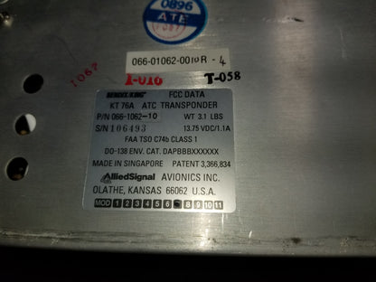 Transpondeur KT76A, pour pièces Transpondeur KT76A, pour pièces
